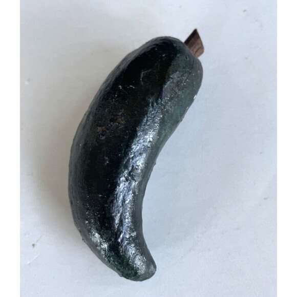 Vintage Italian Art Pottery Red Pepper 6" Majolica Vegetables Hand Painted - Picture 4 of 13